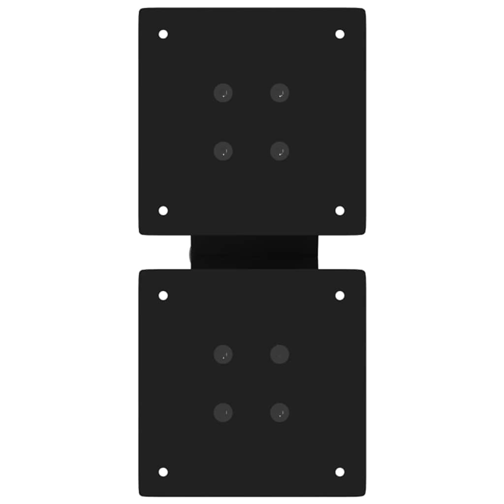 Pieds de table basse en forme de X, 2 pièces, noir, 30 x (30-31) cm, acier - XIOS