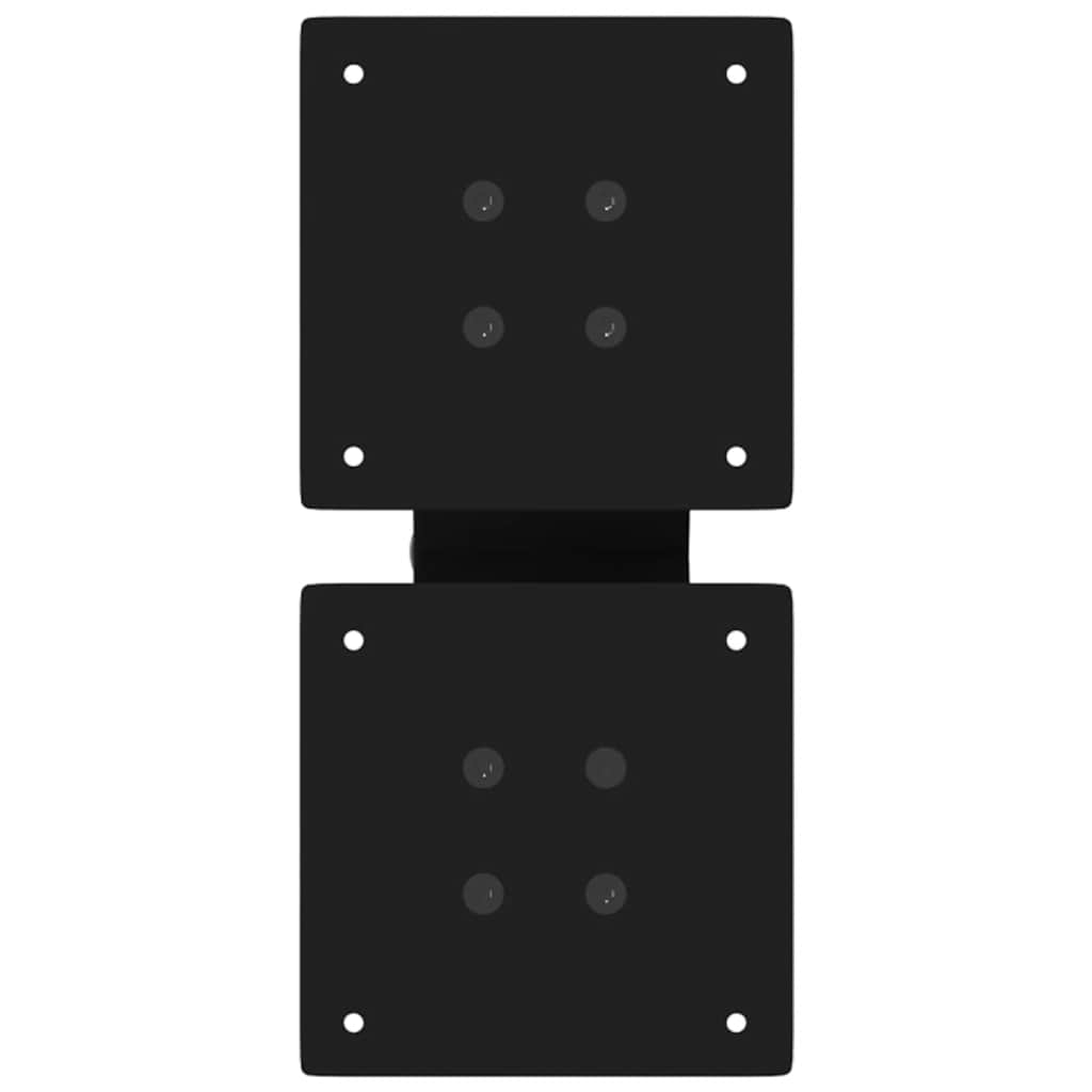 Pieds de table basse en forme de X, 2 pièces, noir, 40 x (30-31) cm, acier - XIOS