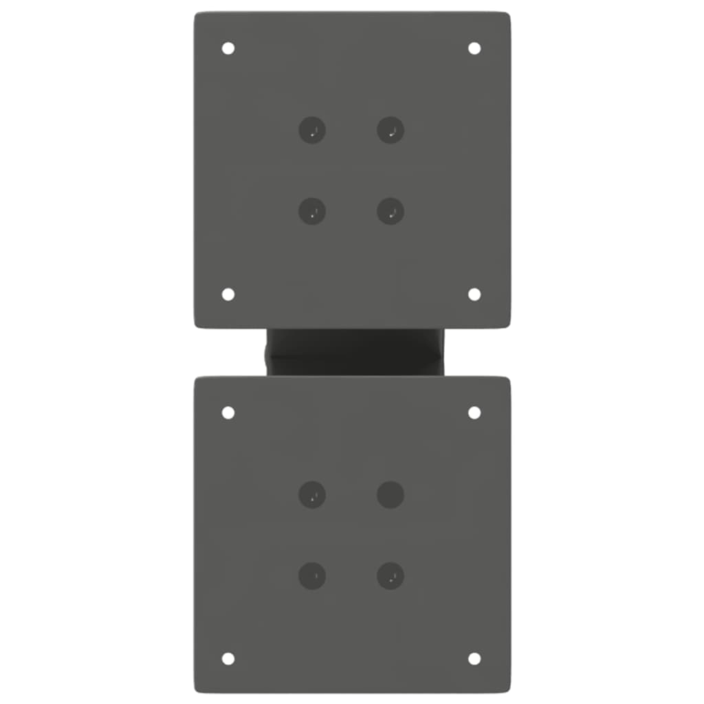 Pieds de table basse en forme de X, 2 pièces, anthracite, 40 x (30-31) cm, acier - XIOS