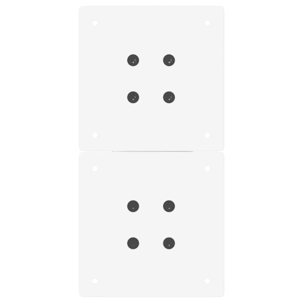 Pieds de table basse en forme de X, 2 pièces, blanc, 38 x (42-43) cm, acier - XIOS