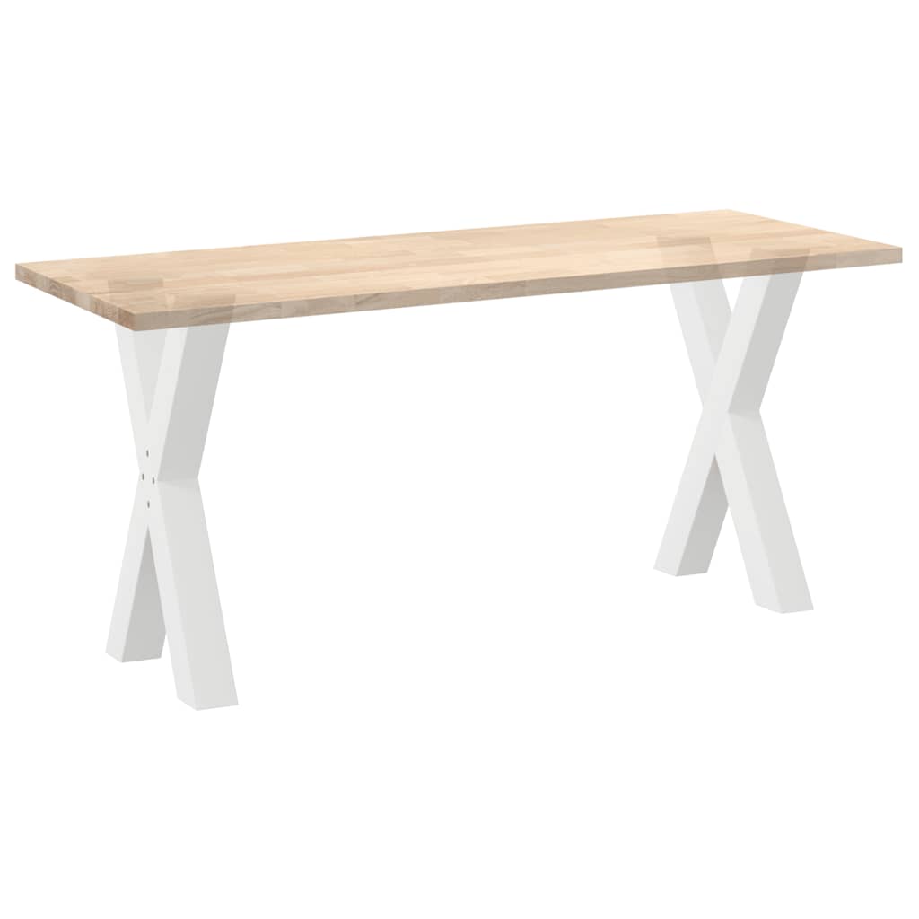 Pieds de table à manger en forme de X, 2 pièces, blanc, 60 x (72-73) cm, acier - XIOS