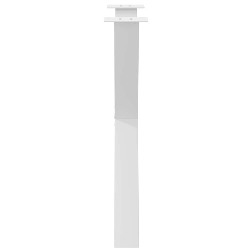 Pieds de table à manger en forme de X, 3 pièces, blanc, 80 x (72-73) cm, acier - XIOS