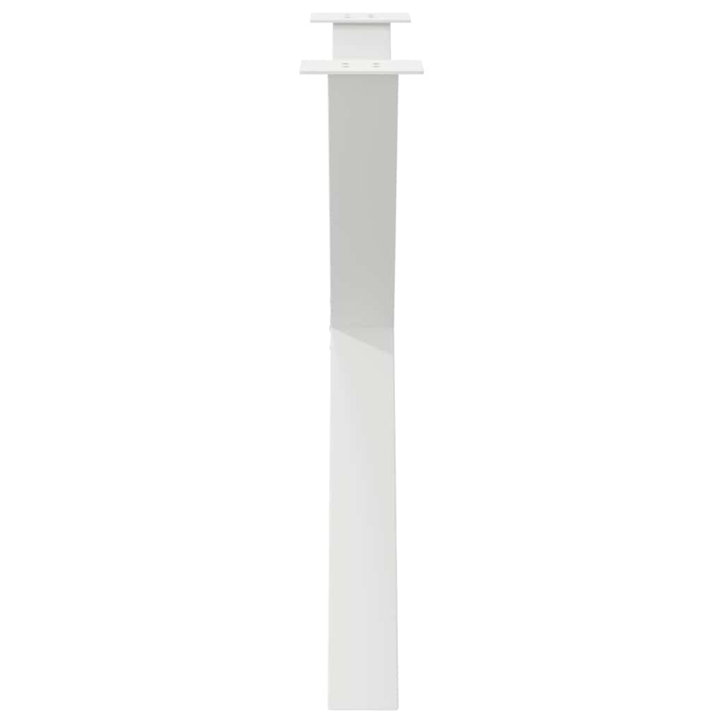Pieds de table à manger en forme de X, 3 pièces, blanc, 90 x (72-73) cm, acier - XIOS