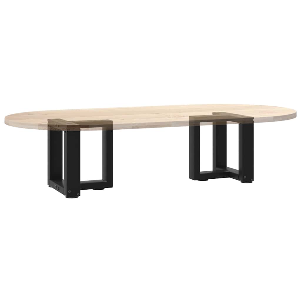 Pieds de table basse en T, 2 pièces, noir, 30 x 25 x (30-31) cm, acier - XIOS