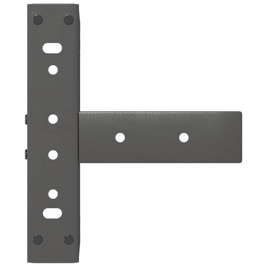 Pieds de table basse en T 2 pièces Anthracite 30x25x(30-31) cm Acier - XIOS