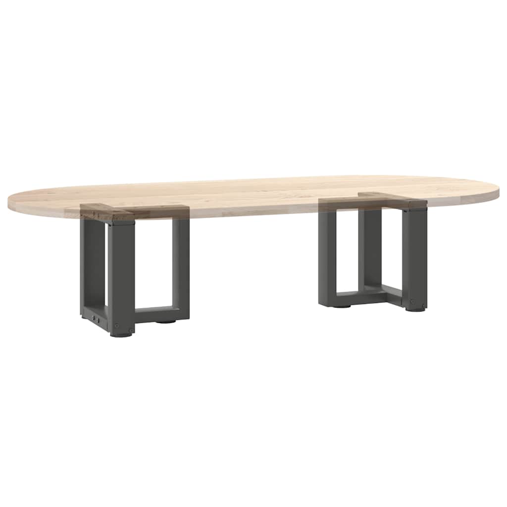 Pieds de table basse en T 2 pièces Anthracite 30x25x(30-31) cm Acier - XIOS