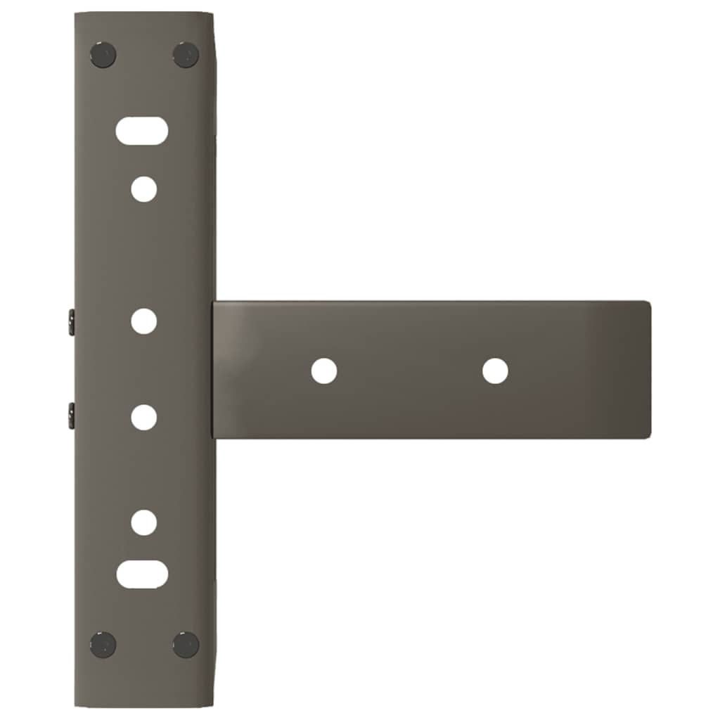 Pieds de table basse en T, 2 pièces, noir, 30 x 25 x (30-31) cm, acier - XIOS