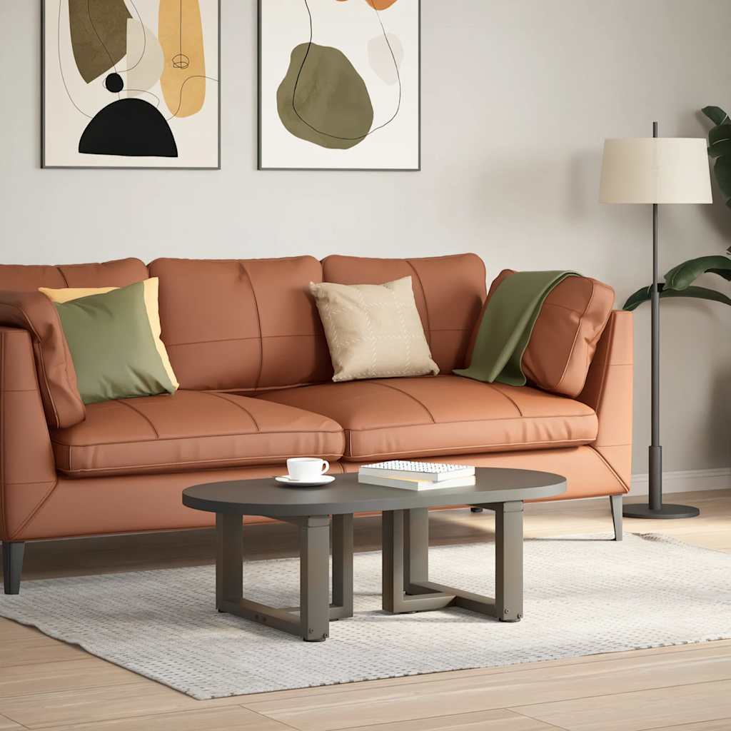 Pieds de table basse en T, 2 pièces, noir, 40 x 25 x (30-31) cm, acier - XIOS