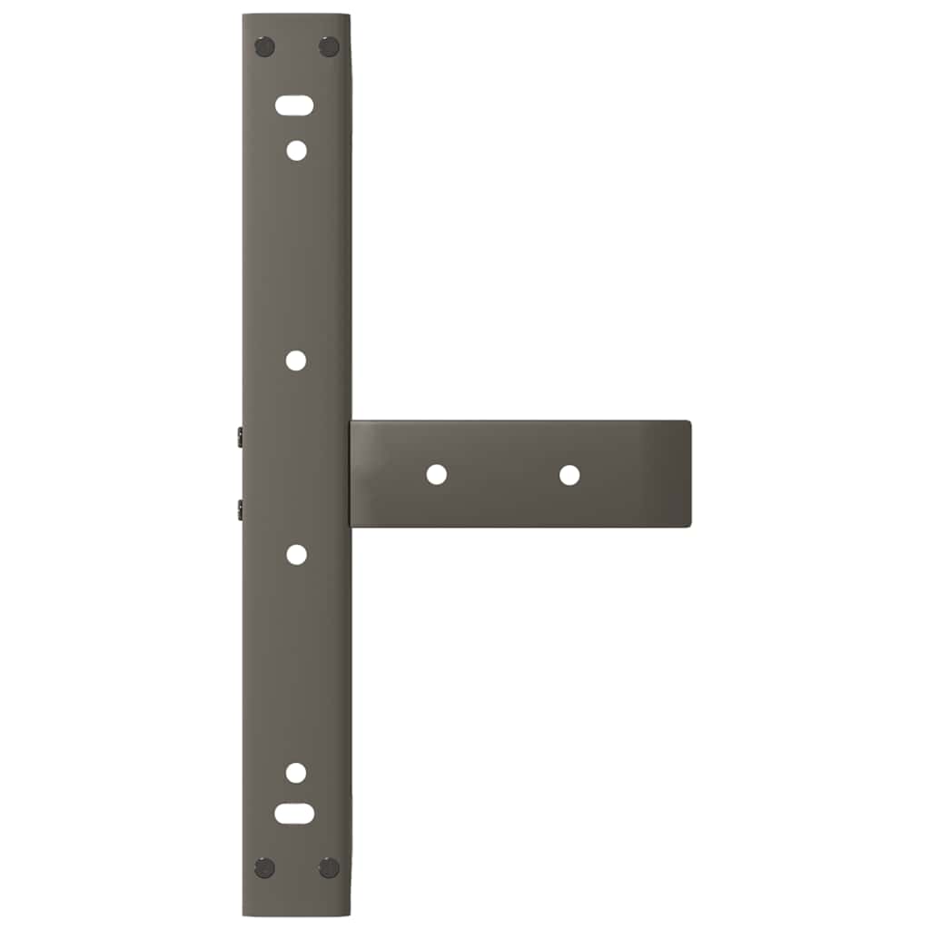 Pieds de table basse en T, 2 pièces, noir, 40 x 25 x (30-31) cm, acier - XIOS