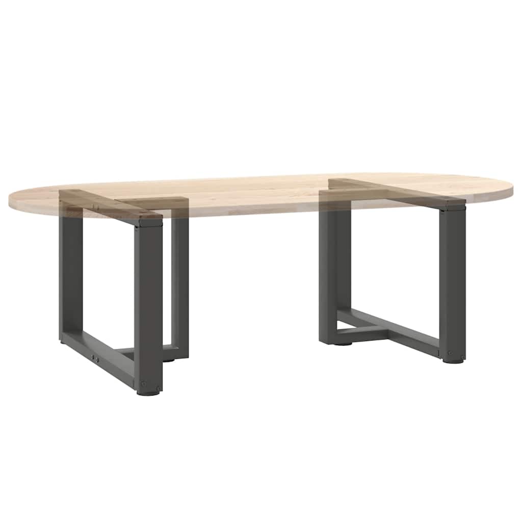 Pieds de table basse en T, 2 pièces, anthracite, 60 x 25 x (42-43) cm, acier - XIOS