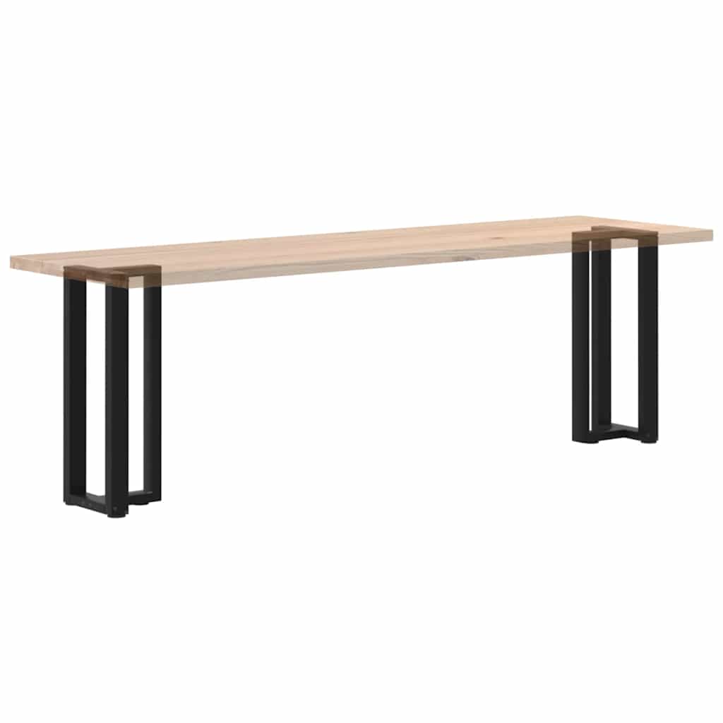 Pieds de table console en T, 2 pièces, noir, 25 x 28 x (72-73) cm, acier - XIOS