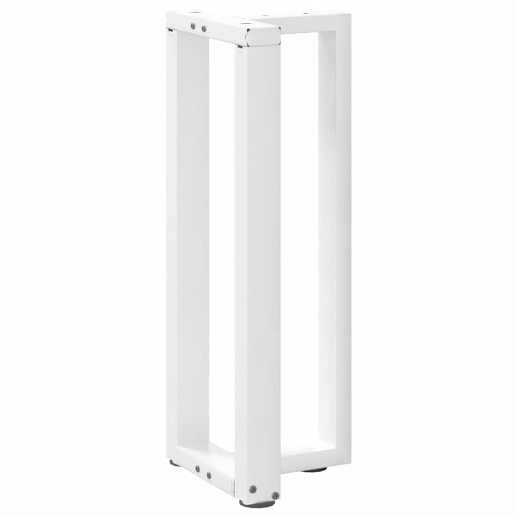 Pieds de table console en T, 2 pièces, blanc, 25 x 28 x (72-73) cm, acier - XIOS