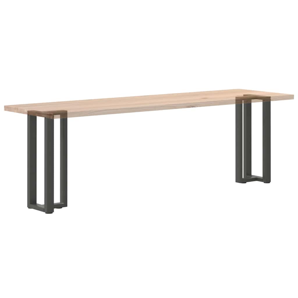 Pieds de table console en T, 2 pièces, anthracite, 25 x 28 x (72-73) cm, acier - XIOS