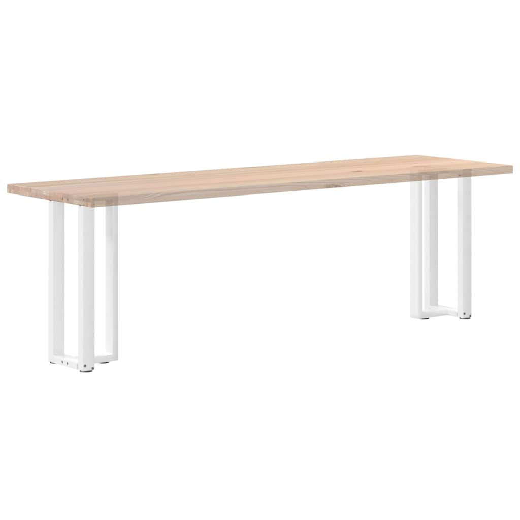 Pieds de table console en T, 2 pièces, blanc, 38 x 25 x (72-73) cm, acier - XIOS