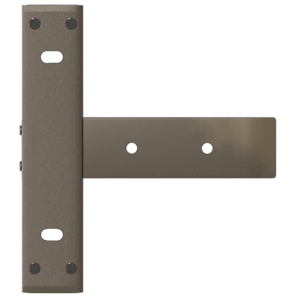 Pieds de table console en T, 2 pièces, noir, 38 x 25 x (72-73) cm, acier - XIOS