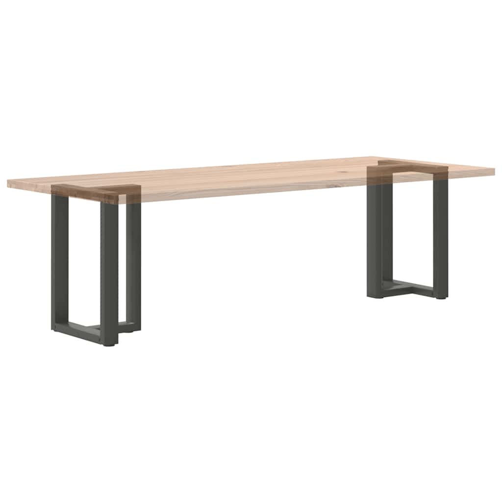 Pieds de table à manger en T, 2 pièces, anthracite, 50 x 35 x (72-73) cm, acier - XIOS