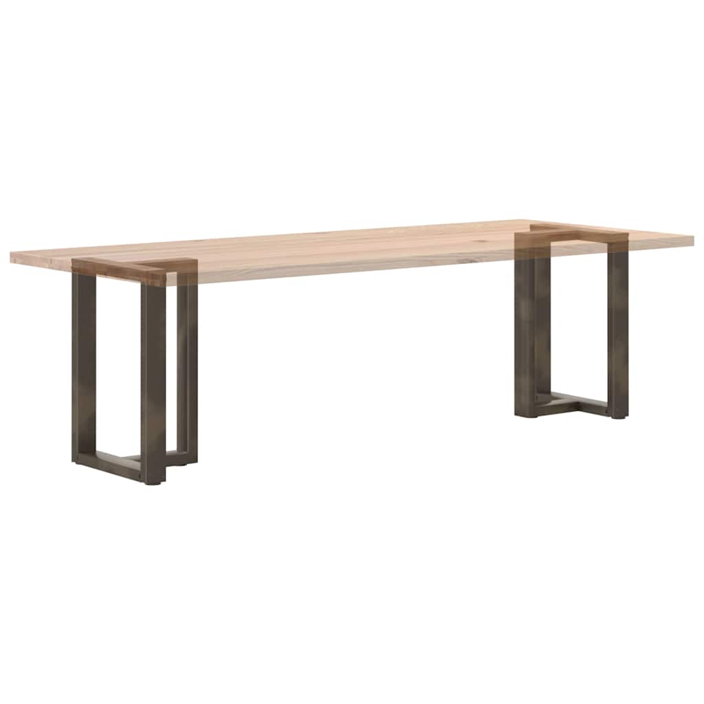 Pieds de table à manger en T, 2 pièces, noir, 50 x 35 x (72-73) cm, acier - XIOS