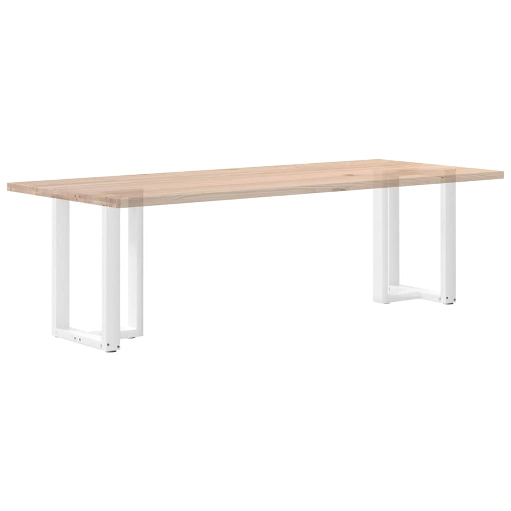 Pieds de table à manger en T, 2 pièces, blanc, 60 x 35 x (72-73) cm, acier - XIOS