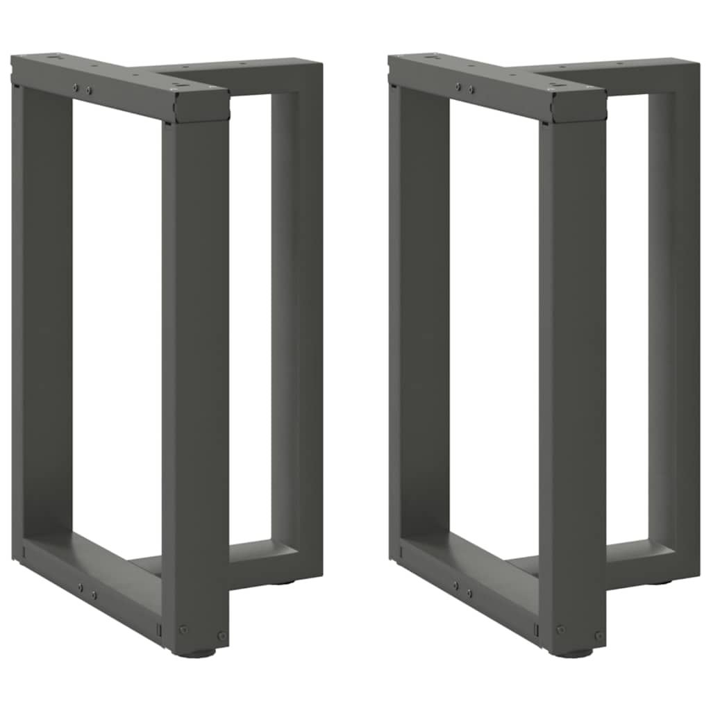 Pieds de table à manger en T 2 pièces Anthracite 60 x 35 x (72-73) cm Acier - XIOS