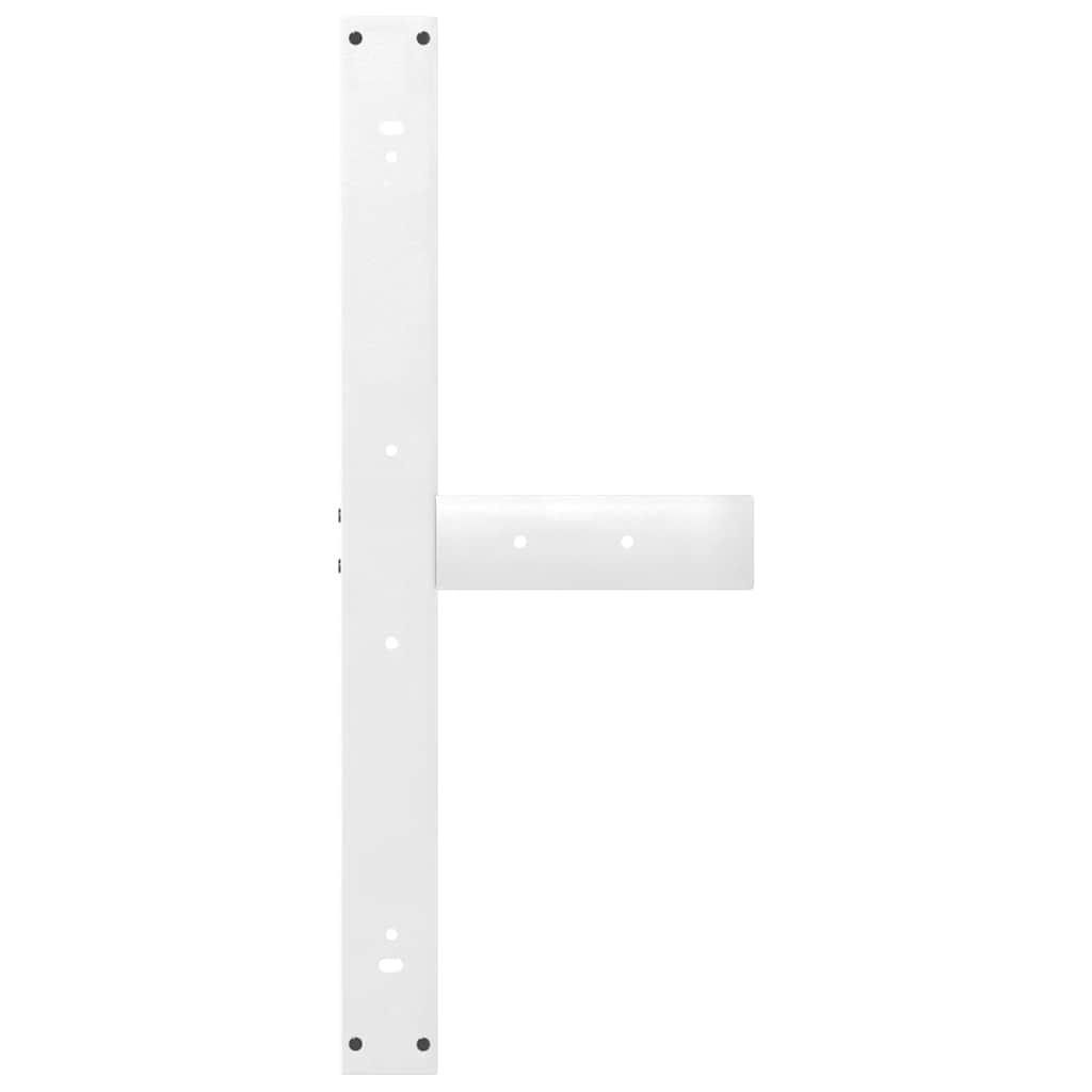 Pieds de table à manger en T, 2 pièces, blanc, 90 x 35 x (72-73) cm, acier - XIOS