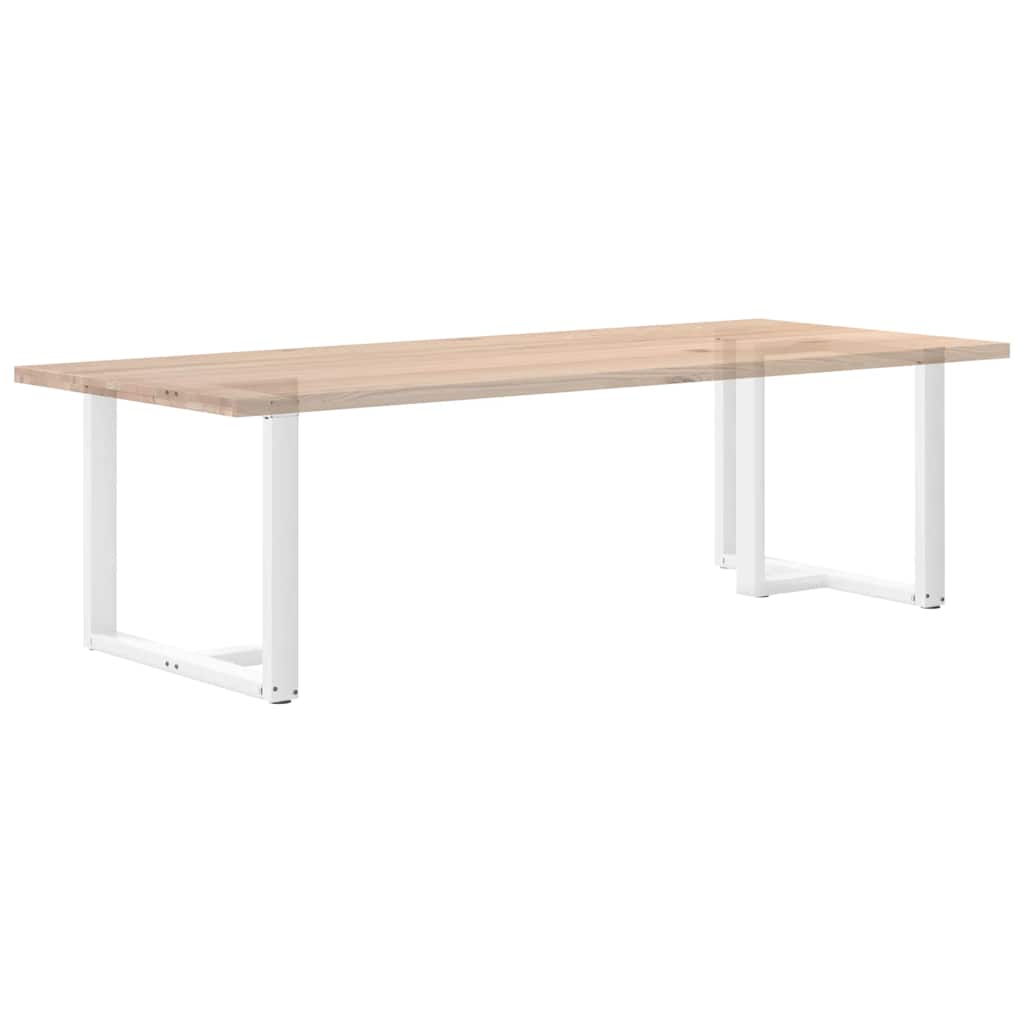 Pieds de table à manger en T, 2 pièces, blanc, 90 x 35 x (72-73) cm, acier - XIOS
