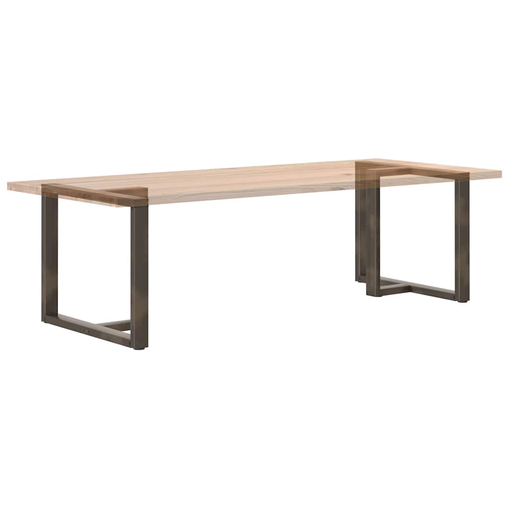 Pieds de table à manger en T, 2 pièces, noir, 100 x 35 x (72-73) cm, acier - XIOS