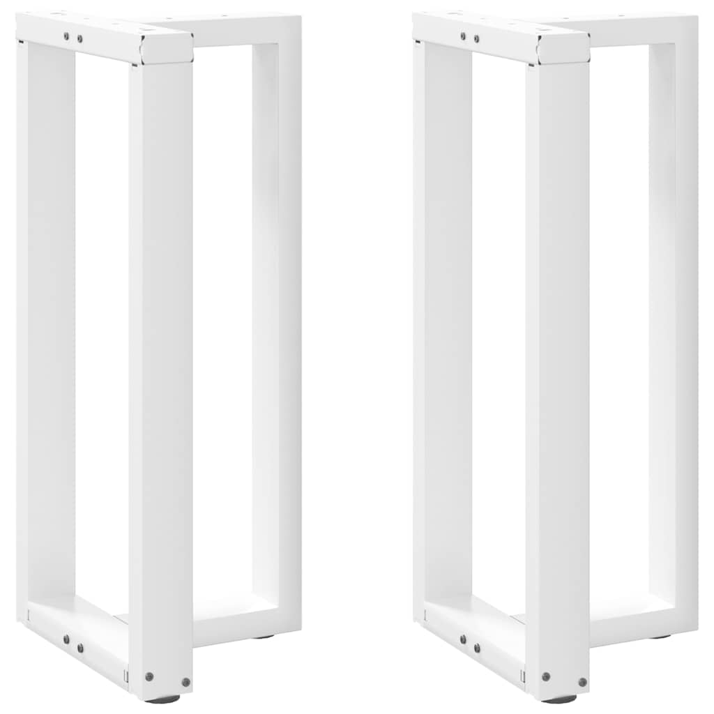 Pieds de table de bar en T, 2 pièces, blanc, 40 x 35 x (90-91) cm, acier - XIOS
