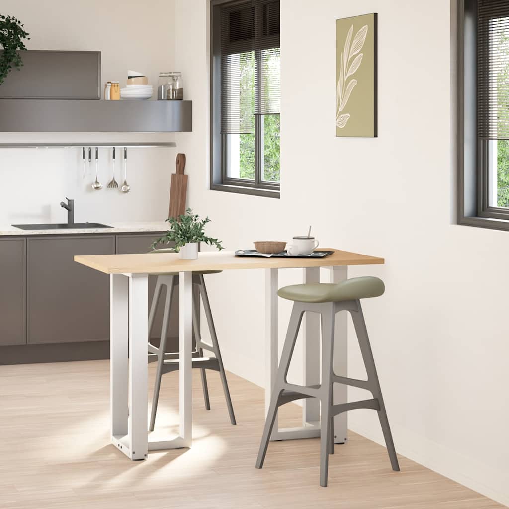 Pieds de table de bar en T, 2 pièces, blanc, 40 x 35 x (90-91) cm, acier - XIOS