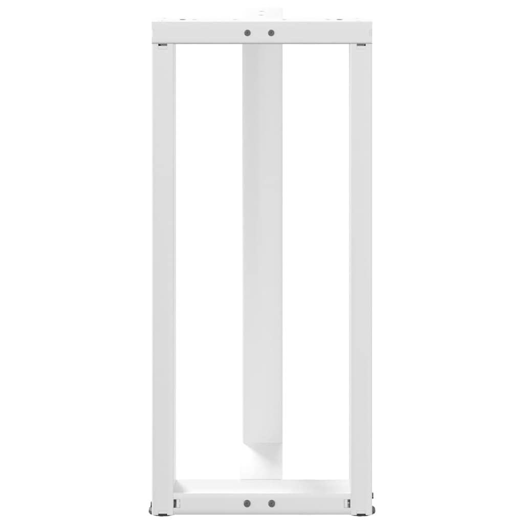 Pieds de table de bar en T, 2 pièces, blanc, 40 x 35 x (90-91) cm, acier - XIOS