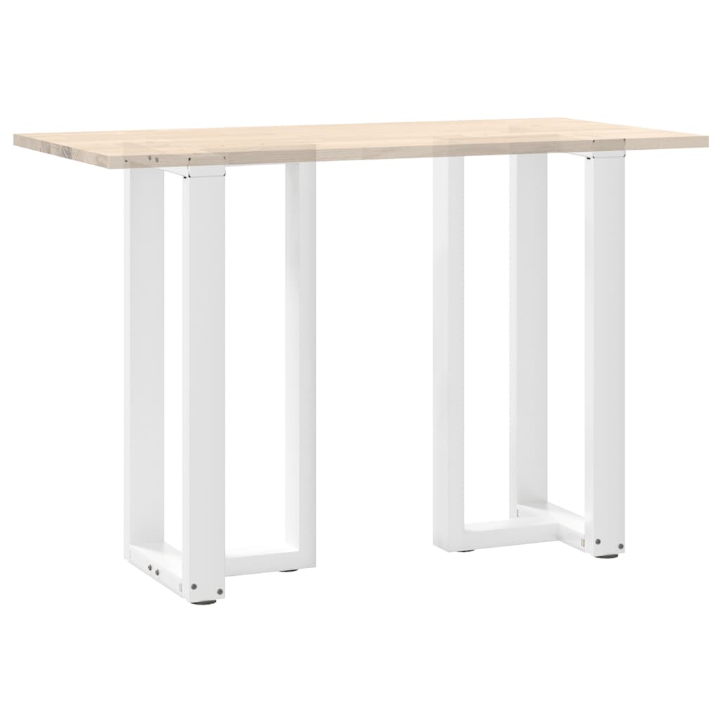Pieds de table de bar en T, 2 pièces, blanc, 40 x 35 x (90-91) cm, acier - XIOS