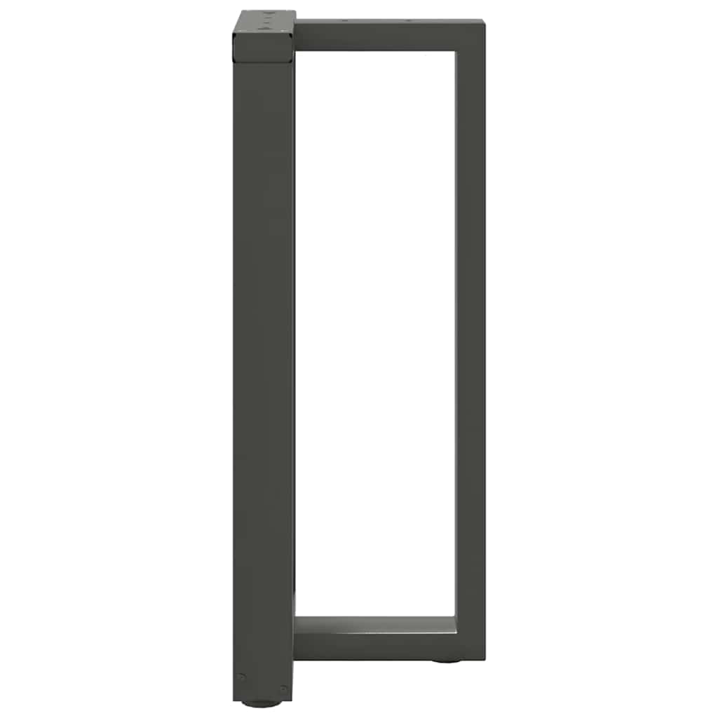 Pieds de table de bar en T, 2 pièces, anthracite, 40 x 35 x (90-91) cm, acier - XIOS
