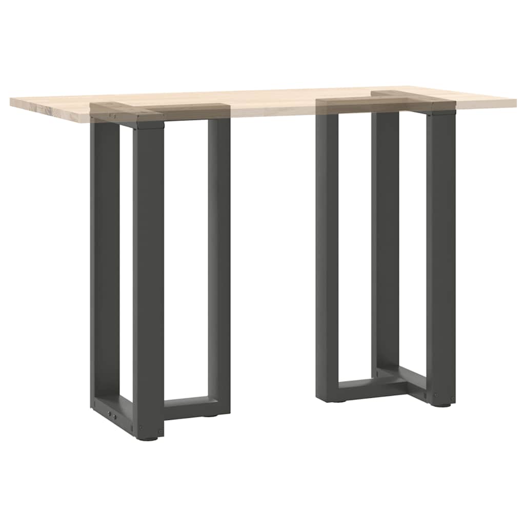 Pieds de table de bar en T, 2 pièces, anthracite, 40 x 35 x (90-91) cm, acier - XIOS