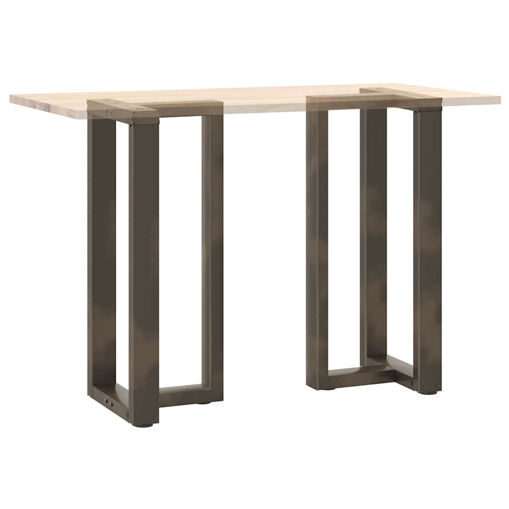 Pieds de table de bar en forme de T, 2 pièces, noir, 40 x 35 x (90-91) cm, acier - XIOS