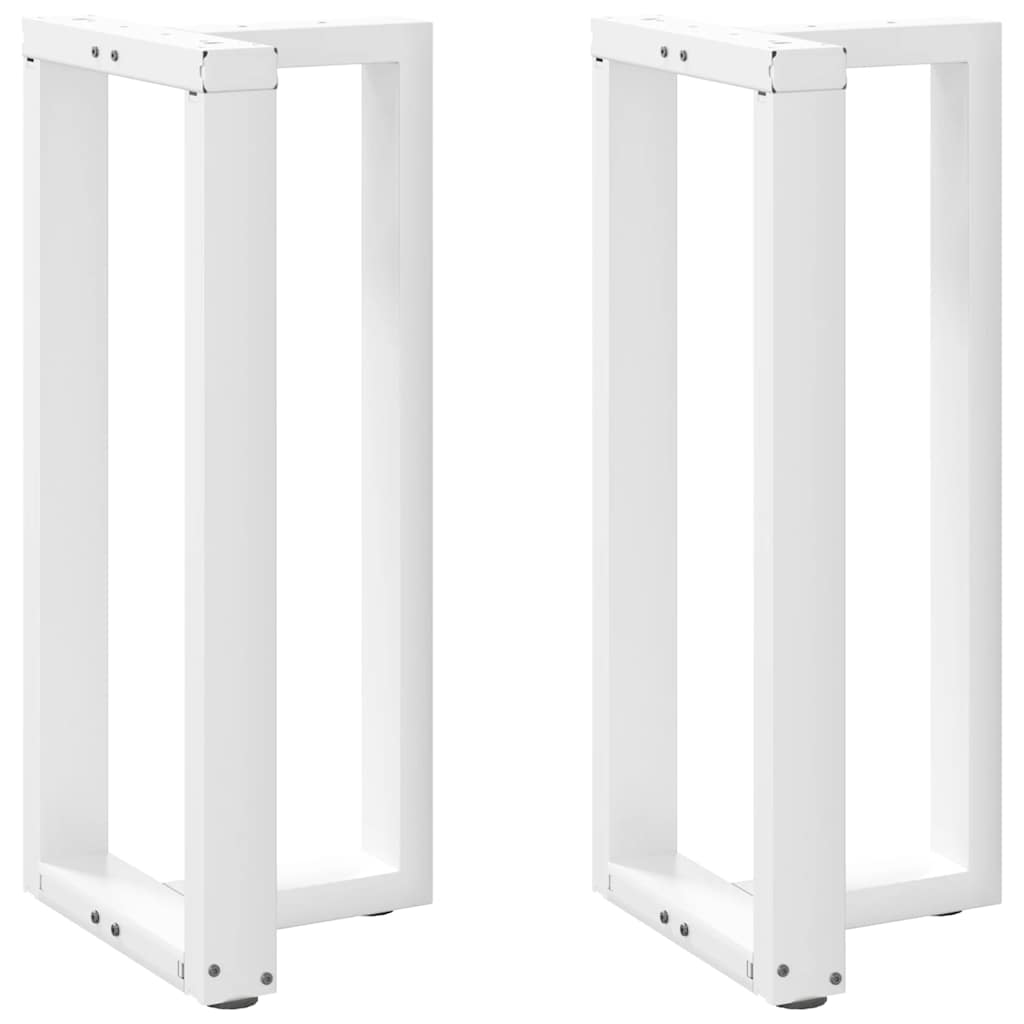 Pieds de table de bar en T, 2 pièces, blanc, 50 x 35 x (90-91) cm, acier - XIOS