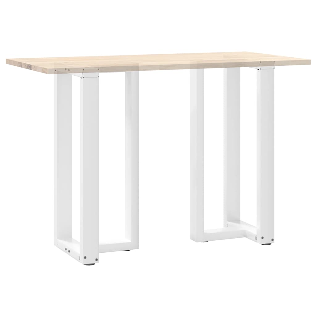 Pieds de table de bar en T, 2 pièces, blanc, 50 x 35 x (90-91) cm, acier - XIOS