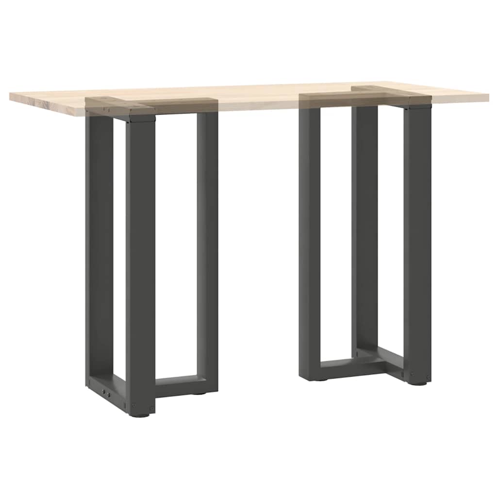 Pieds de table de bar en T, 2 pièces, anthracite, 50 x 35 x (90-91) cm, acier - XIOS