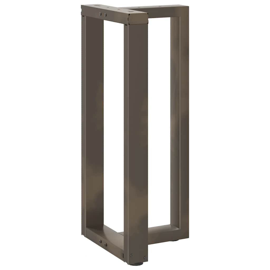Pieds de table de bar en forme de T, 2 pièces, noir, 50 x 35 x (90-91) cm, acier - XIOS