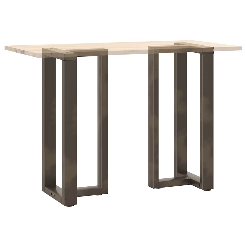 Pieds de table de bar en forme de T, 2 pièces, noir, 50 x 35 x (90-91) cm, acier - XIOS