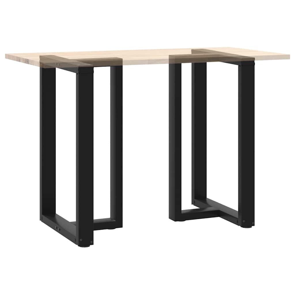 Pieds de table de bar en T, 2 pièces, noir, 60 x 35 x (90-91) cm, acier - XIOS