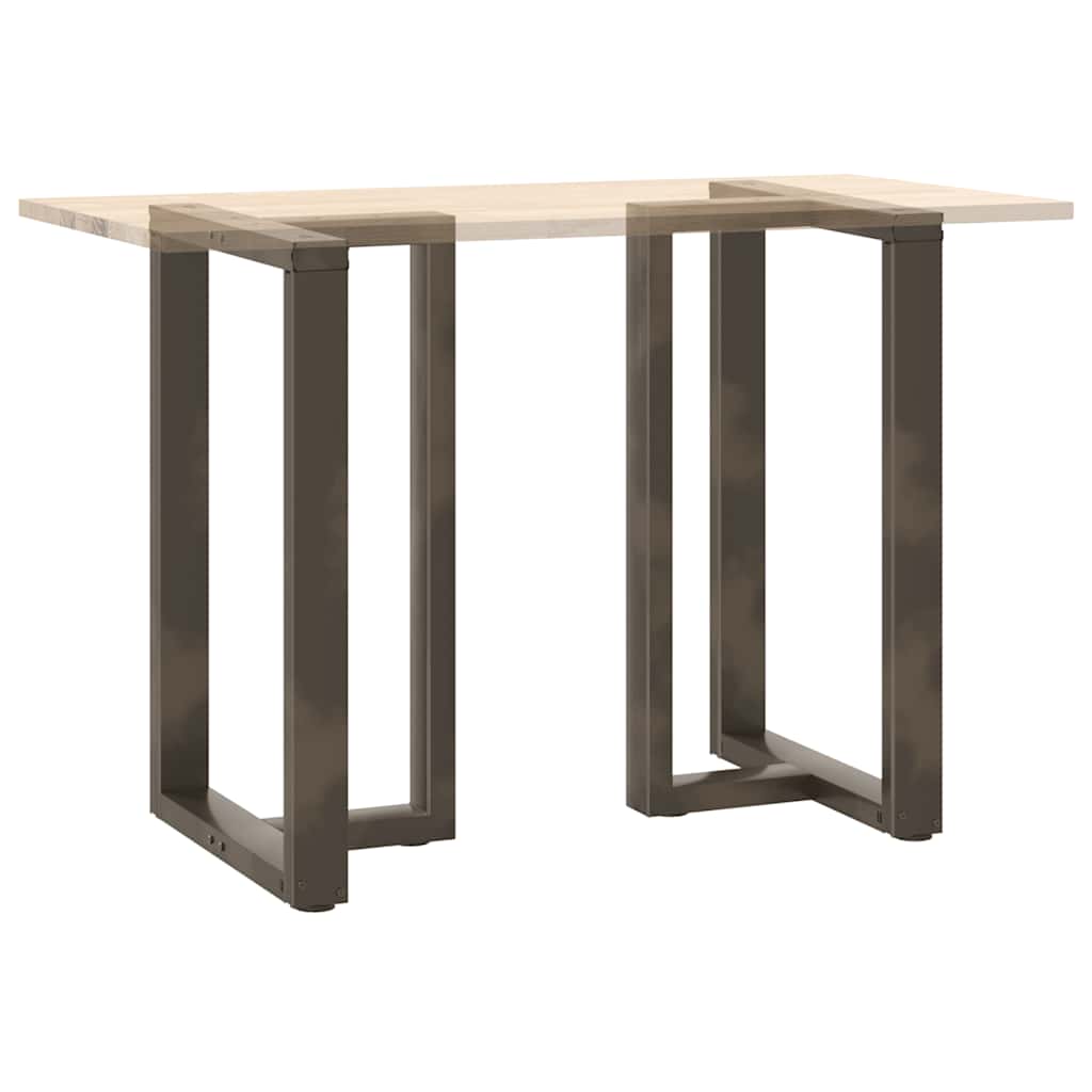 Pieds de table de bar en T, 2 pièces, noir, 60 x 35 x (90-91) cm, acier - XIOS