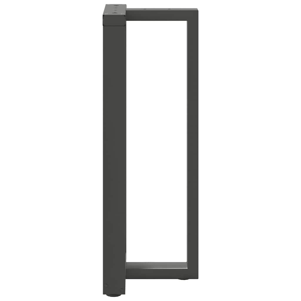 Pieds de table de bar en forme de T, 2 pièces, anthracite, 40 x 35 x (100-101) cm, acier - XIOS
