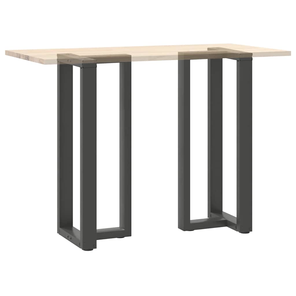Pieds de table de bar en forme de T, 2 pièces, anthracite, 40 x 35 x (100-101) cm, acier - XIOS