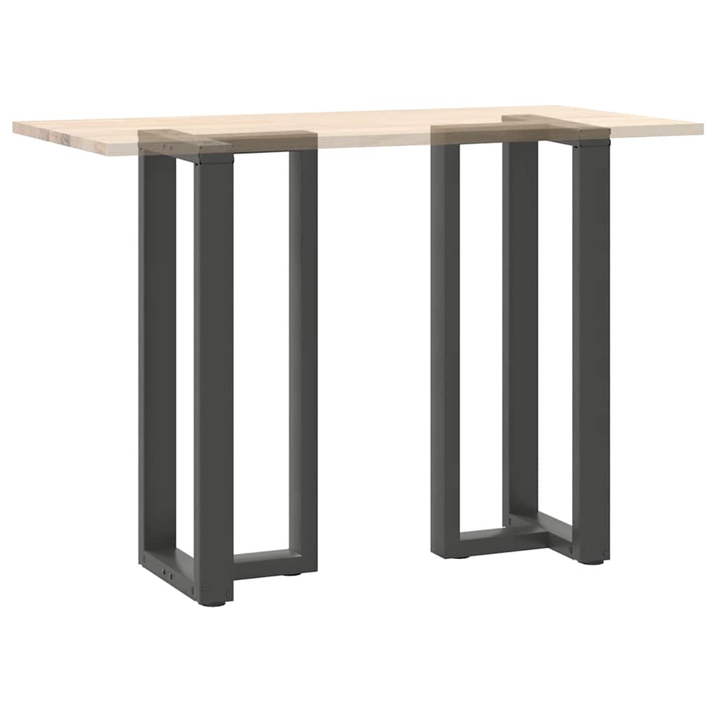 Pieds de table de bar en forme de T, 2 pièces, anthracite, 40 x 35 x (100-101) cm, acier - XIOS