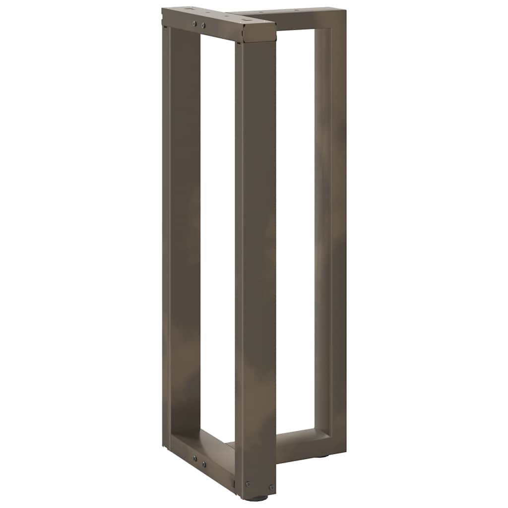 Pieds de table de bar en forme de T, 2 pièces, noir, 40 x 35 x (100-101) cm, acier - XIOS