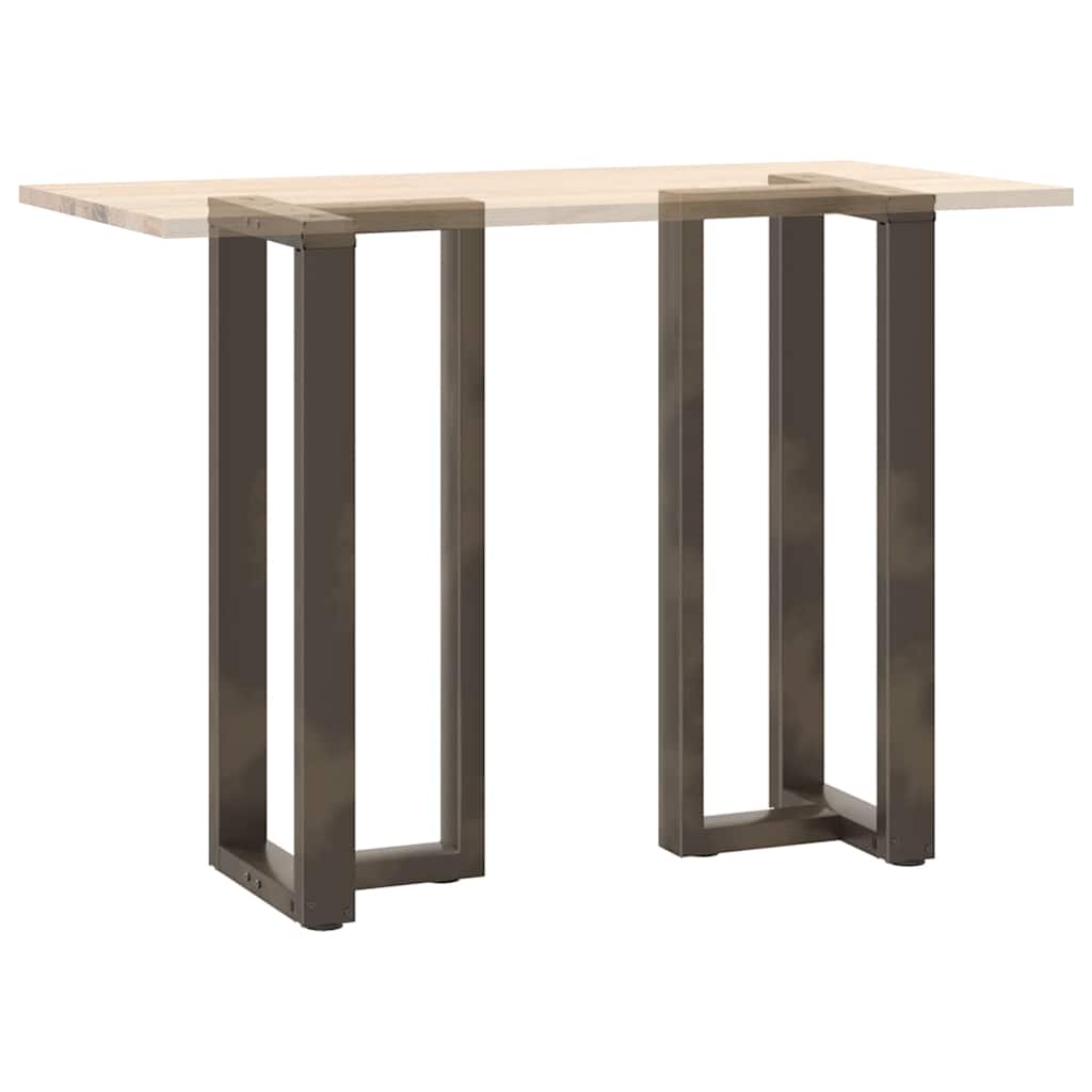 Pieds de table de bar en forme de T, 2 pièces, noir, 40 x 35 x (100-101) cm, acier - XIOS