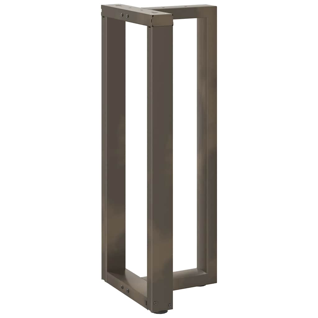 Pieds de table de bar en forme de T, 2 pièces, noir, 50 x 35 x (100-101) cm, acier - XIOS