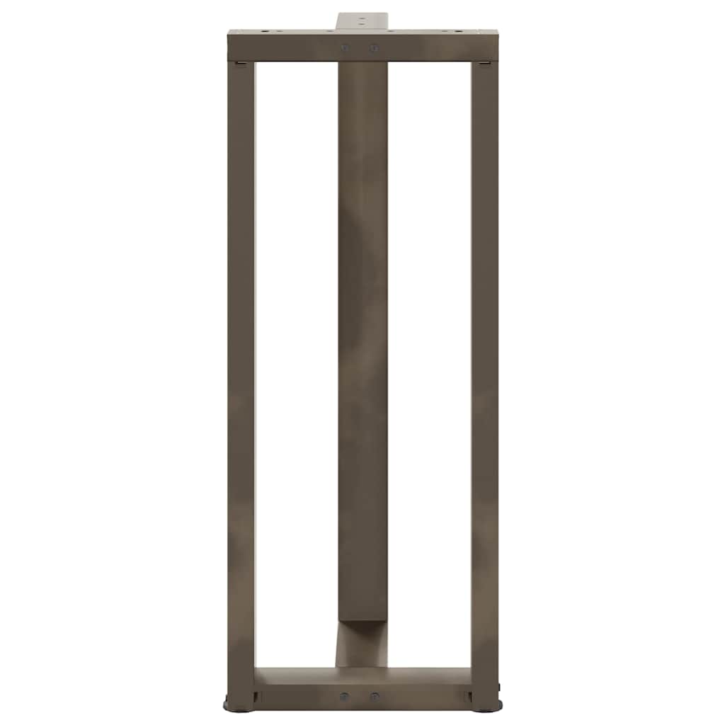 Pieds de table de bar en forme de T, 2 pièces, noir, 50 x 35 x (100-101) cm, acier - XIOS