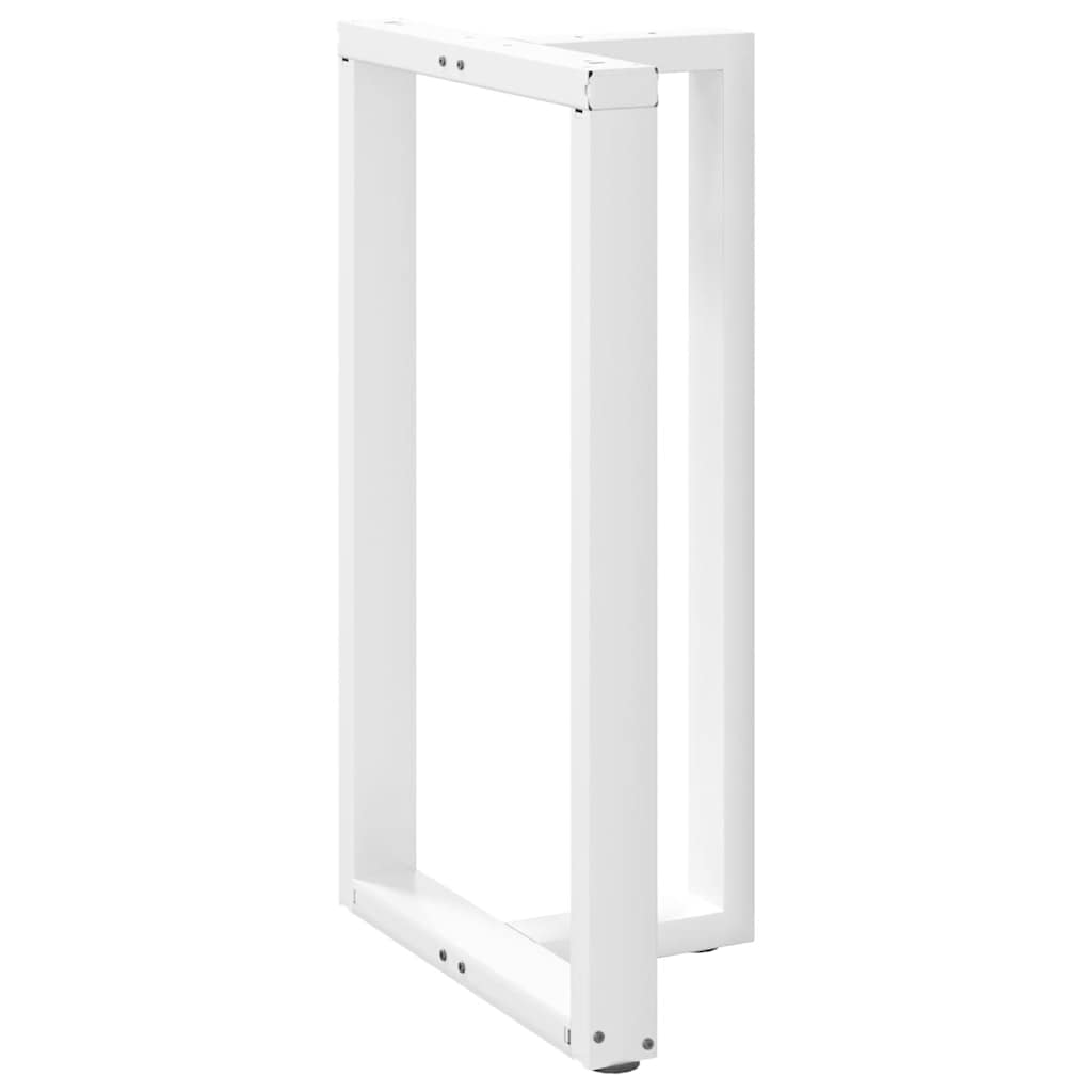 Pieds de table de bar en T, 2 pièces, blanc, 60 x 35 x (100-101) cm, acier - XIOS