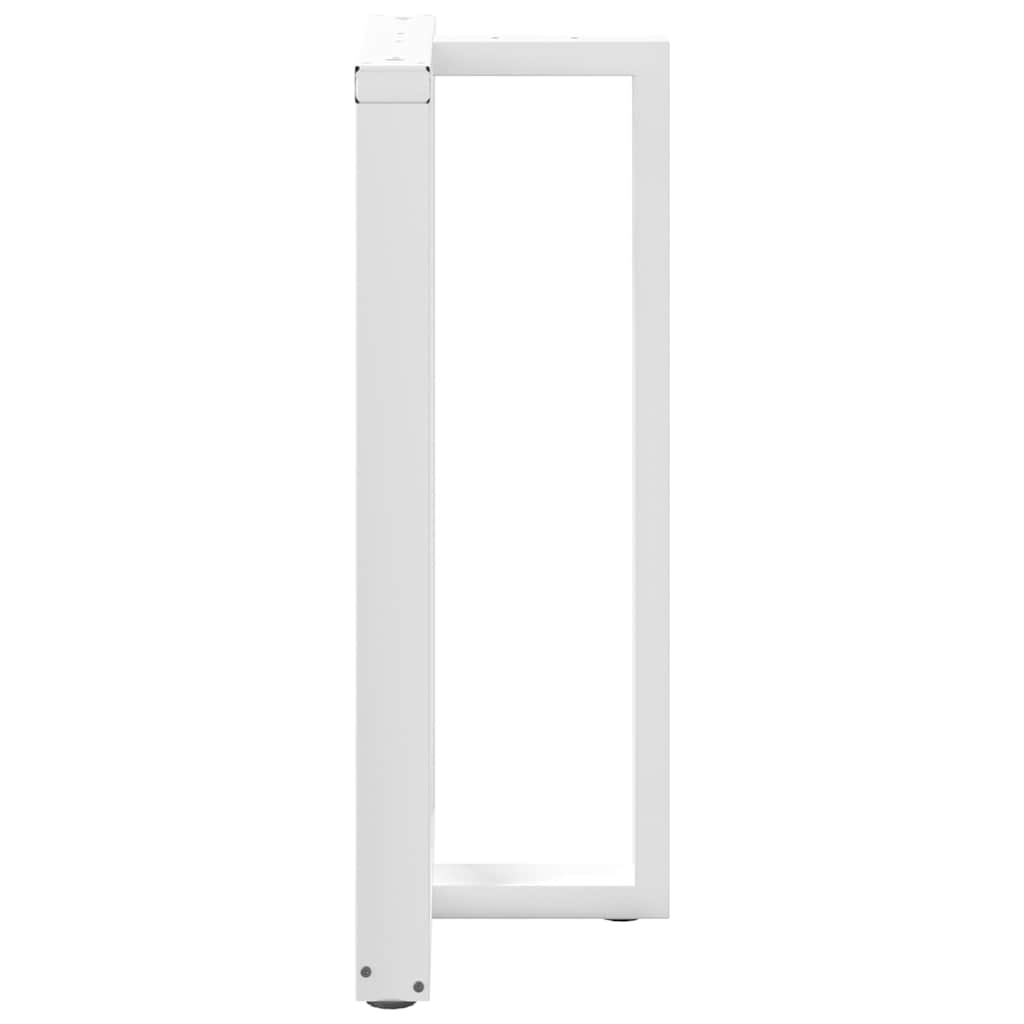 Pieds de table de bar en T, 2 pièces, blanc, 60 x 35 x (100-101) cm, acier - XIOS