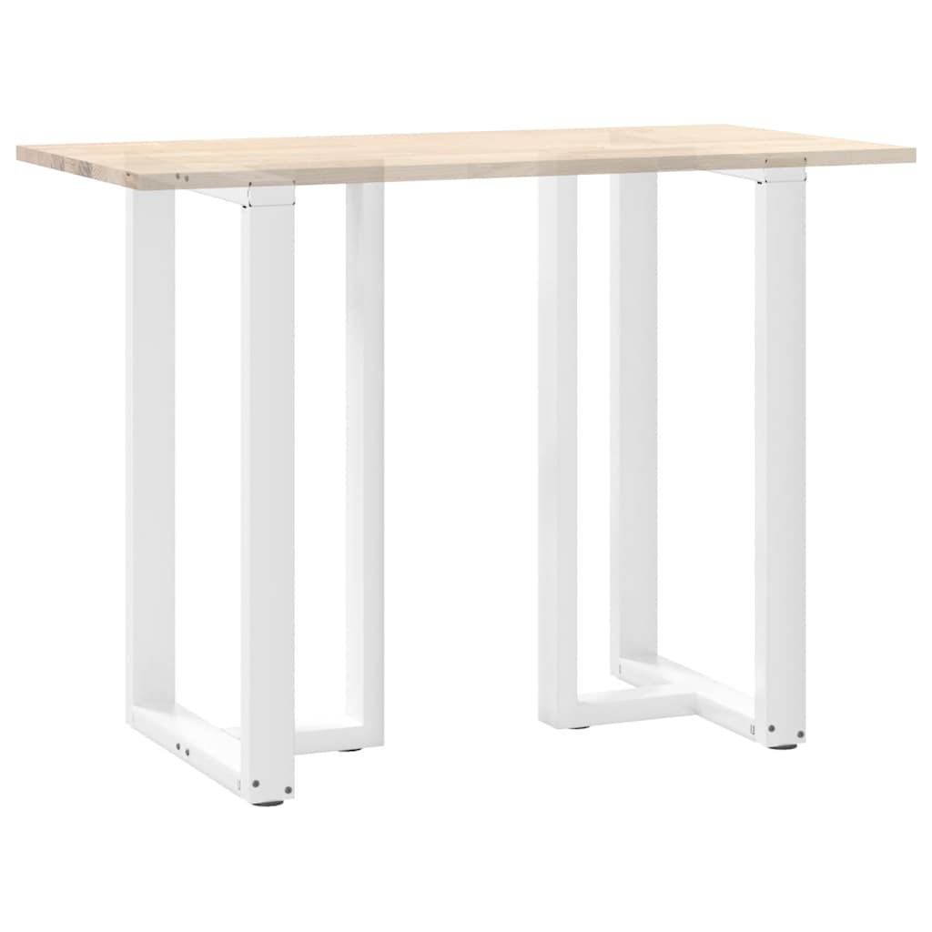 Pieds de table de bar en T, 2 pièces, blanc, 60 x 35 x (100-101) cm, acier - XIOS